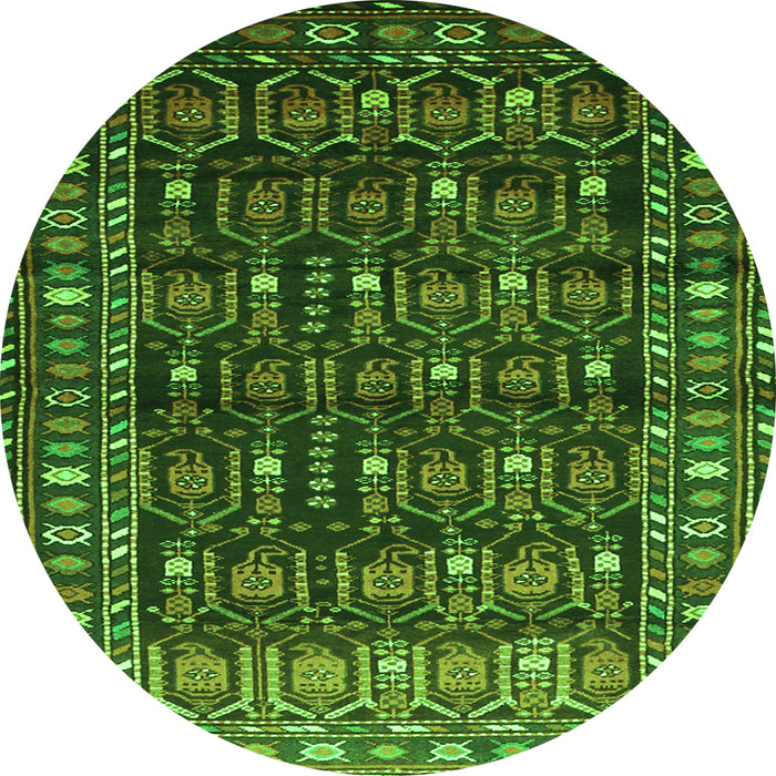 Machine Washable Persian Green Traditional Area Rugs, wshtr1127grn