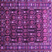 Square Persian Purple Traditional Rug, tr1127pur