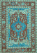 Machine Washable Persian Light Blue Traditional Rug, wshtr1128lblu