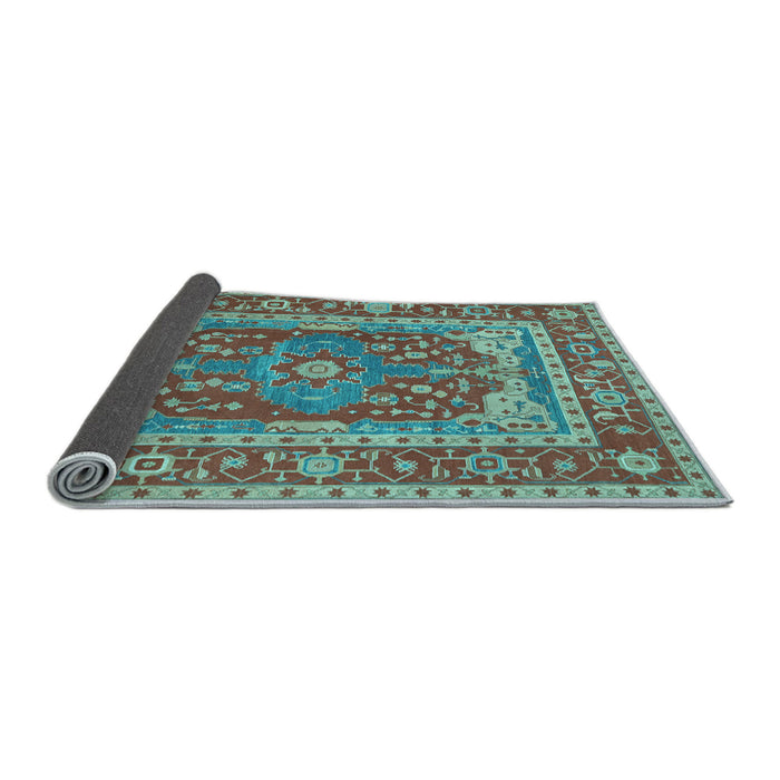 Sideview of Persian Light Blue Traditional Rug, tr1128lblu