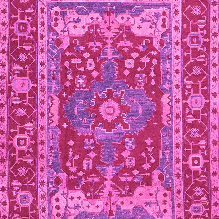 Machine Washable Persian Pink Traditional Rug, wshtr1128pnk