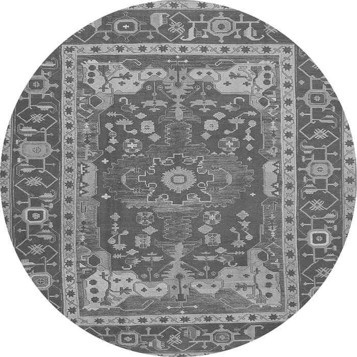 Machine Washable Persian Gray Traditional Rug, wshtr1128gry