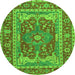 Machine Washable Persian Green Traditional Area Rugs, wshtr1128grn