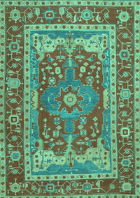 Persian Turquoise Traditional Rug, tr1128turq