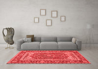 Machine Washable Persian Red Traditional Rug, wshtr1128red