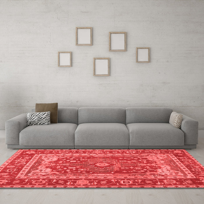 Traditional Red Washable Rugs