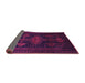 Sideview of Persian Purple Traditional Rug, tr1129pur