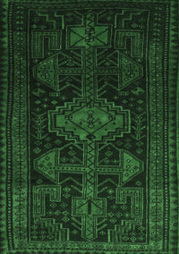 Persian Emerald Green Traditional Rug, tr1129emgrn