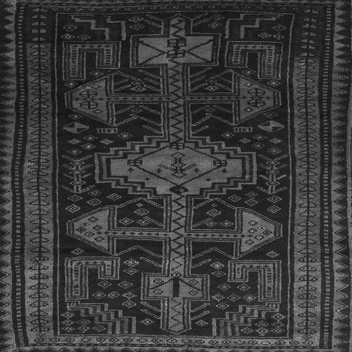 Round Machine Washable Persian Gray Traditional Rug, wshtr1129gry
