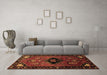 Machine Washable Persian Brown Traditional Rug in a Living Room,, wshtr112brn