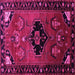 Square Persian Pink Traditional Rug, tr112pnk