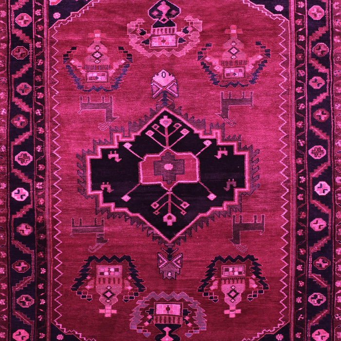 Machine Washable Persian Pink Traditional Rug, wshtr112pnk
