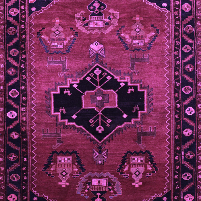 Machine Washable Persian Purple Traditional Area Rugs, wshtr112pur