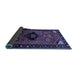 Sideview of Persian Blue Traditional Rug, tr112blu