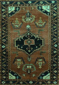 Persian Turquoise Traditional Rug, tr112turq