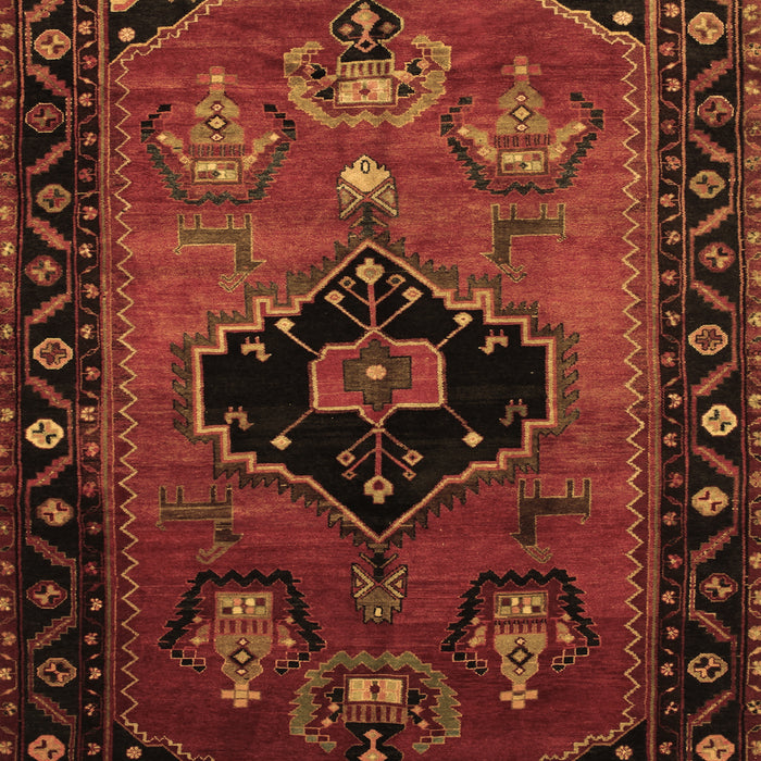 Machine Washable Persian Brown Traditional Rug, wshtr112brn