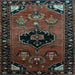 Square Persian Light Blue Traditional Rug, tr112lblu