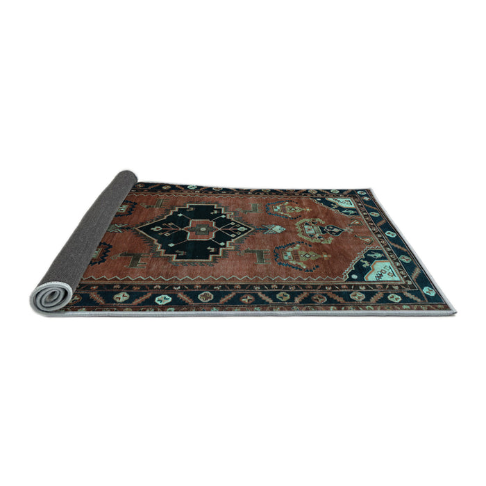 Sideview of Persian Light Blue Traditional Rug, tr112lblu