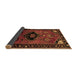 Sideview of Persian Brown Traditional Rug, tr112brn