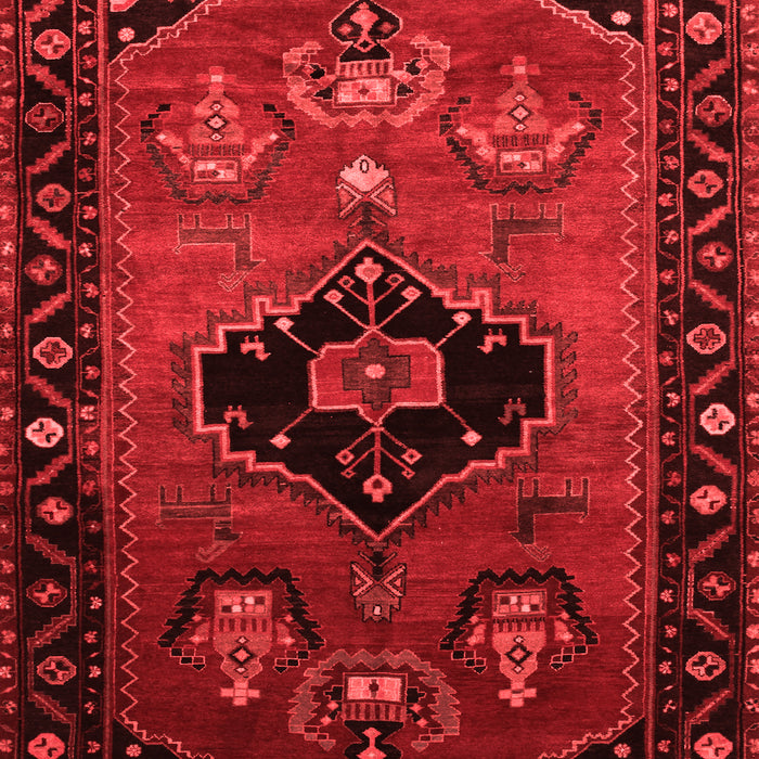 Machine Washable Persian Red Traditional Rug, wshtr112red