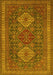 Machine Washable Persian Yellow Traditional Rug, wshtr1130yw