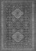 Serging Thickness of Machine Washable Persian Gray Traditional Rug, wshtr1130gry