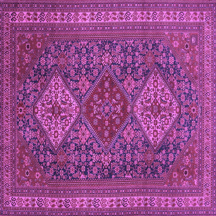 Square Persian Purple Traditional Rug, tr1130pur