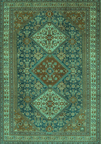 Persian Turquoise Traditional Rug, tr1130turq