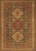 Machine Washable Persian Brown Traditional Rug, wshtr1130brn