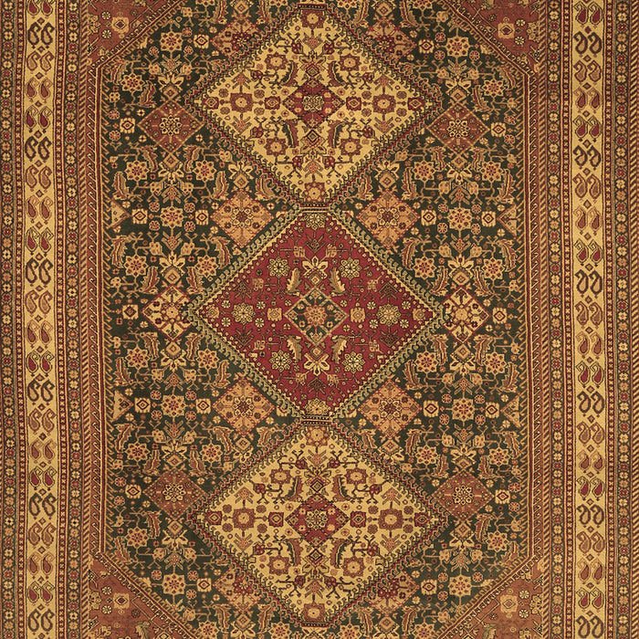 Machine Washable Persian Brown Traditional Rug, wshtr1130brn