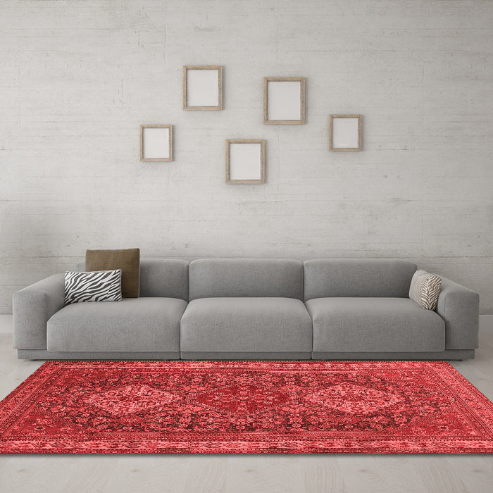 Traditional Red Washable Rugs