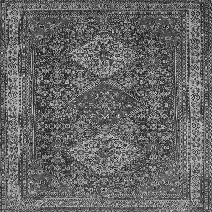 Serging Thickness of Persian Gray Traditional Rug, tr1130gry