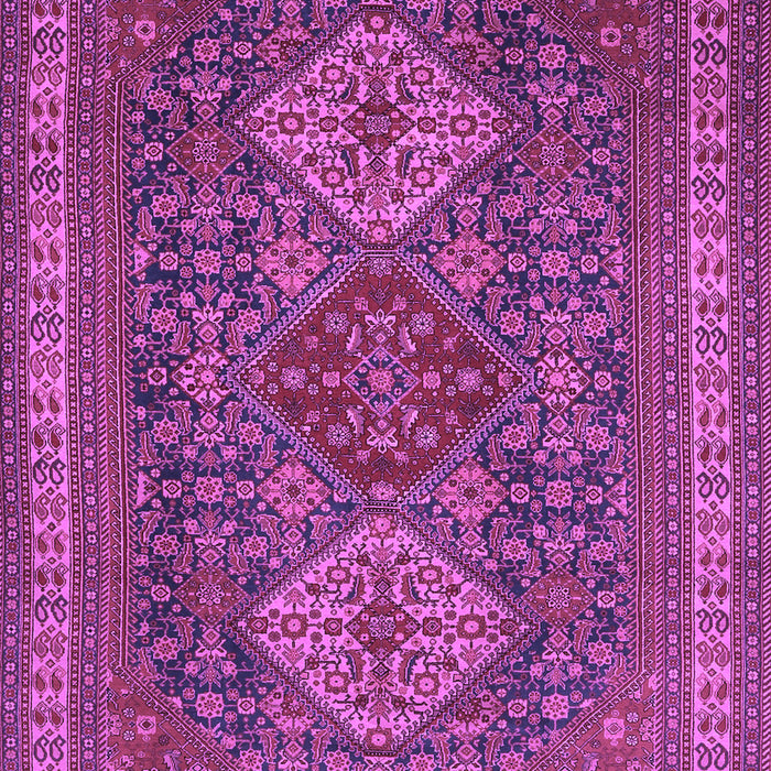 Machine Washable Persian Purple Traditional Area Rugs, wshtr1130pur