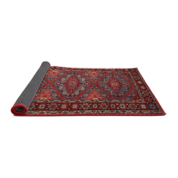 Sideview of Traditional Red Persian Rug, tr1131