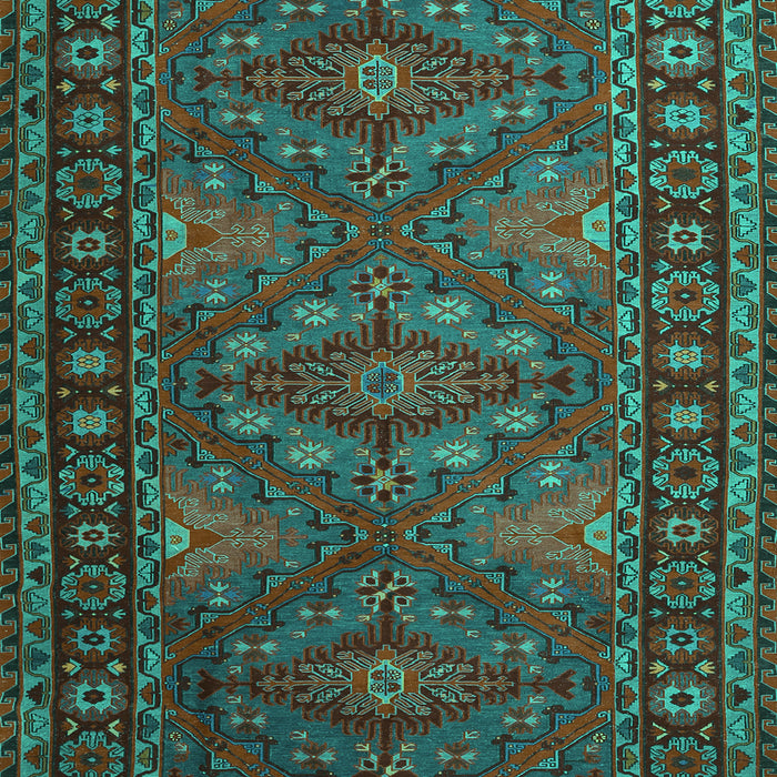 Machine Washable Persian Turquoise Traditional Area Rugs, wshtr1131turq