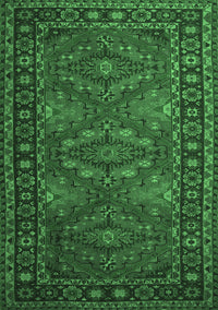 Persian Emerald Green Traditional Rug, tr1131emgrn