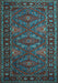 Machine Washable Persian Light Blue Traditional Rug, wshtr1131lblu