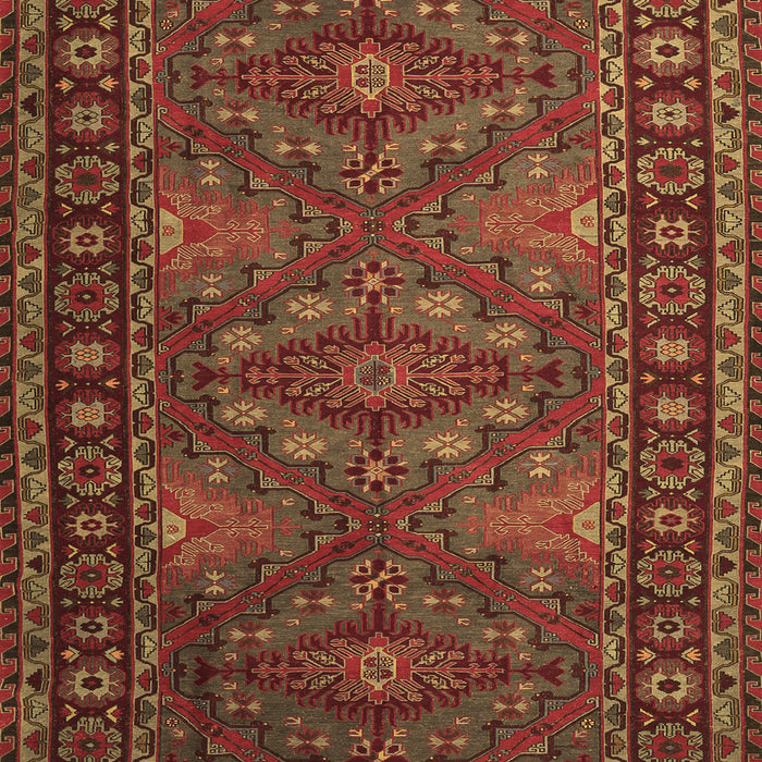 Machine Washable Persian Brown Traditional Rug, wshtr1131brn