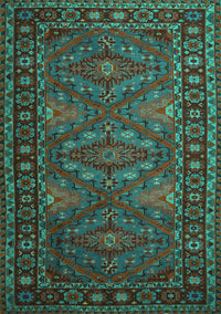 Persian Turquoise Traditional Rug, tr1131turq