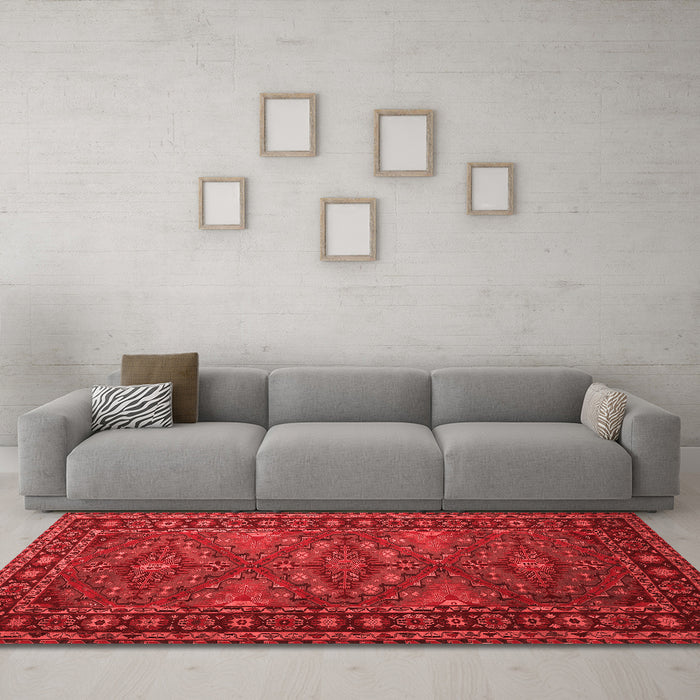 Traditional Red Washable Rugs