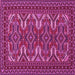 Square Persian Pink Traditional Rug, tr1132pnk