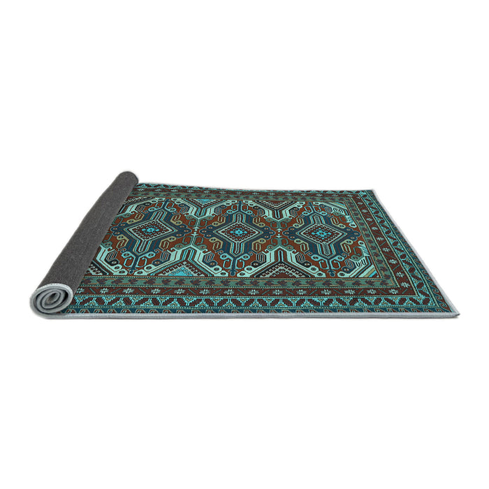 Sideview of Persian Light Blue Traditional Rug, tr1132lblu