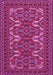 Machine Washable Persian Pink Traditional Rug, wshtr1132pnk