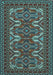 Machine Washable Persian Light Blue Traditional Rug, wshtr1132lblu