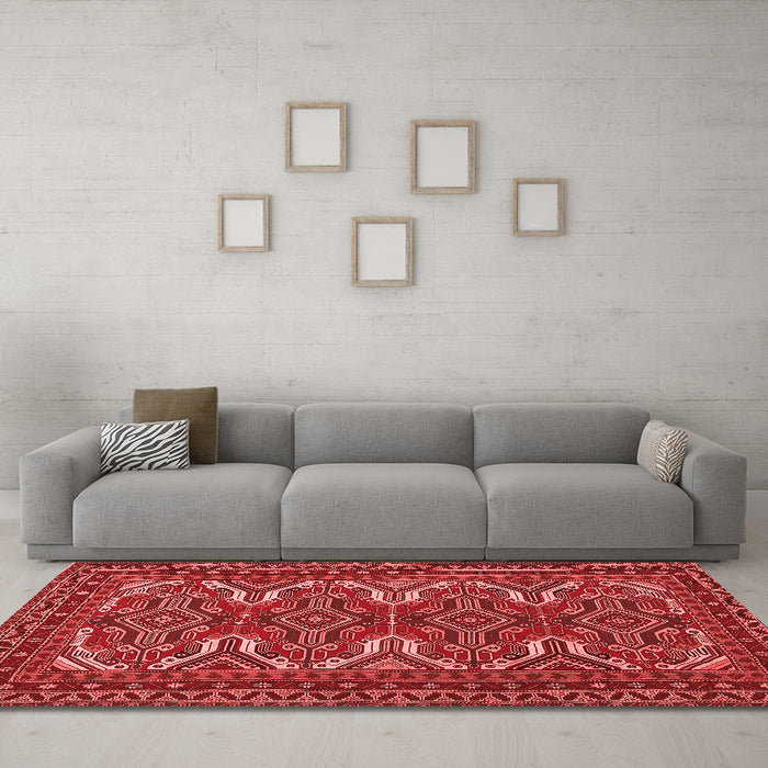 Traditional Red Washable Rugs
