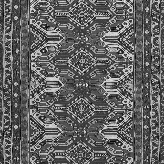 Serging Thickness of Machine Washable Persian Gray Traditional Rug, wshtr1132gry