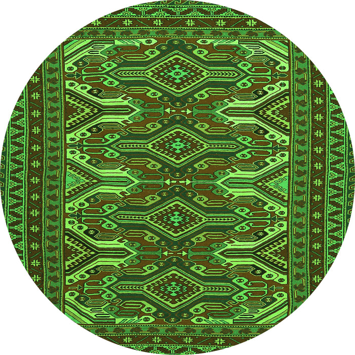 Machine Washable Persian Green Traditional Area Rugs, wshtr1132grn