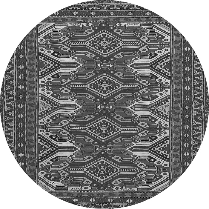 Machine Washable Persian Gray Traditional Rug, wshtr1132gry