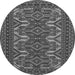 Machine Washable Persian Gray Traditional Rug, wshtr1132gry