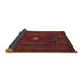 Sideview of Traditional Chestnut Brown Persian Rug, tr1133